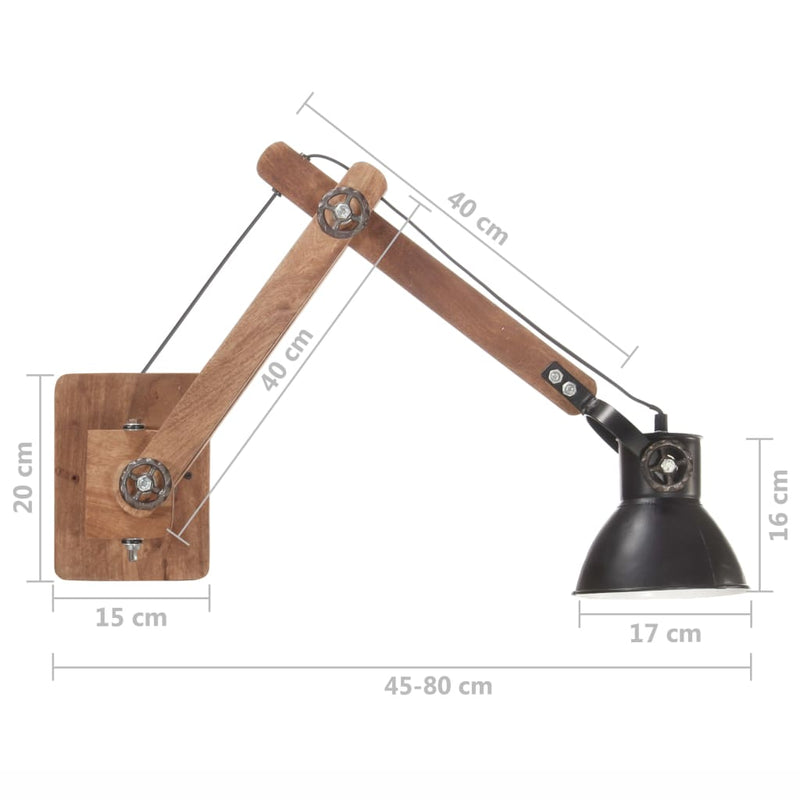Industrieel Rond E27 Zwart