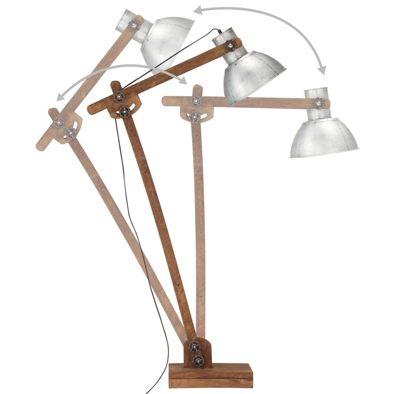 Vloerlamp E27 Massief Mangohout Kleurig