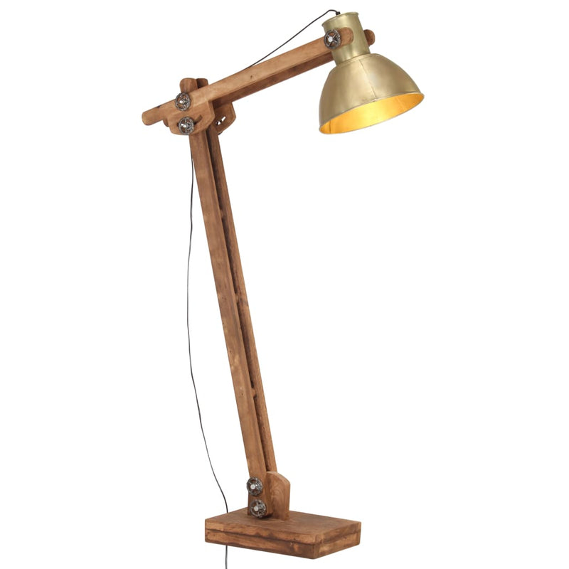 Vloerlamp E27 Massief Mangohout Kleurig