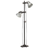 Vloerlamp Met 2 Lampenkappen E27 Gietijzer Kleurig