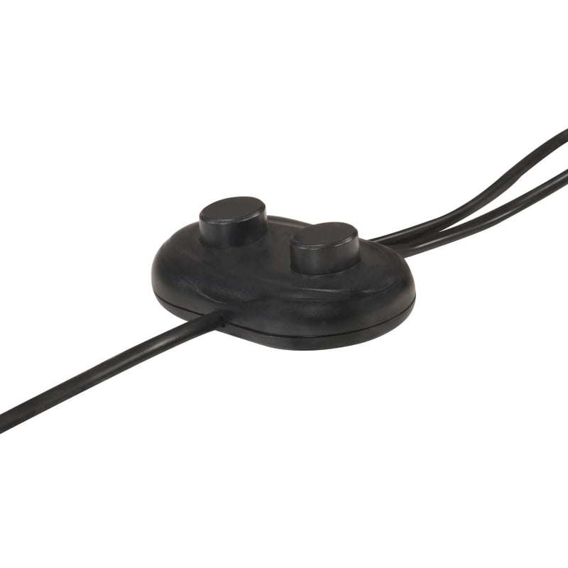 Vloerlamp Met 2 Lampenkappen E27 Gietijzer Kleurig