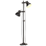Vloerlamp Met 2 Lampenkappen E27 Gietijzer Kleurig
