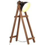 Vloerlamp E27 Massief Mangohout Messingkleurig