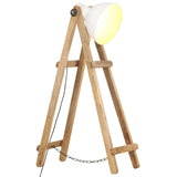 Vloerlamp E27 Massief Mangohout Messingkleurig