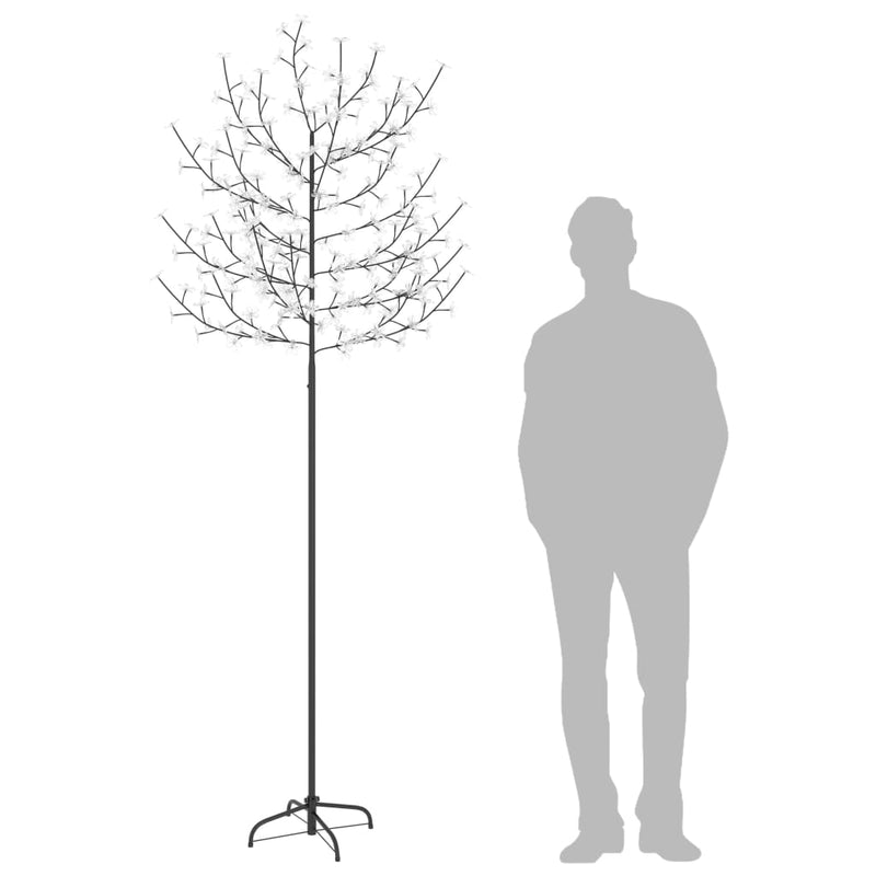 Kerstboom 220 Led's Licht Kersenbloesem Koudwit