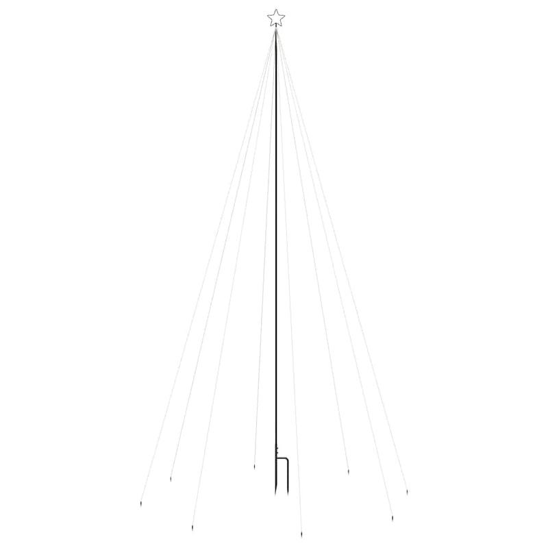 Kerstboomverlichting Waterval Binnen Buiten 800 Led's 5 M Warmwit