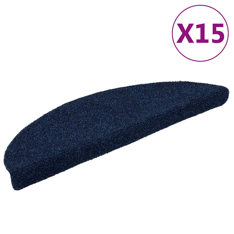Trapmatten Zelfklevend 5 Stuks Halfrond Marineblauw