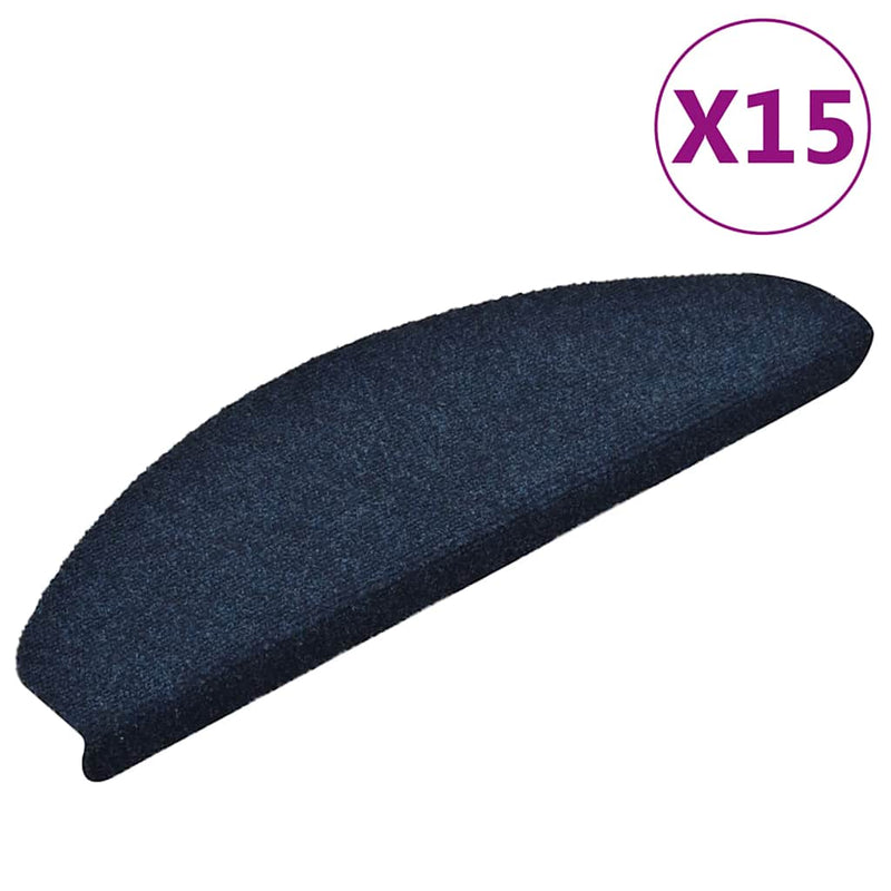 Trapmatten Zelfklevend 5 Stuks Halfrond Marineblauw