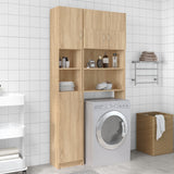 Wasmachinekastenset Bewerkt Hout Sonoma Eikenkleurig