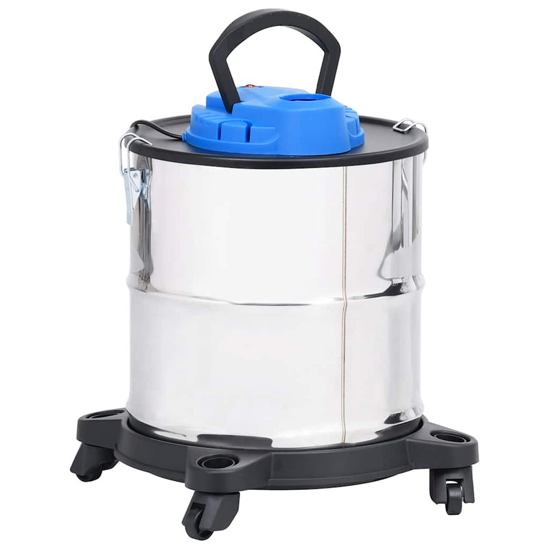 Asstofzuiger Met Hepa Filter 1200 W 20 L Roestvrij Staal