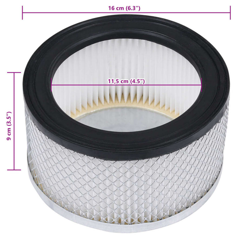 Hepa-Filters 2 St Voor Asstofzuigers Wasbaar