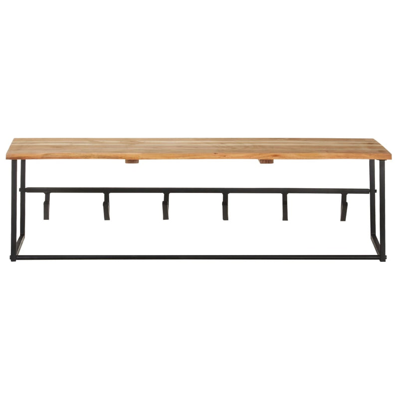 Kapstok Met Schap 100X34X38 Cm Massief Acaciahout
