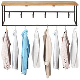 Kapstok Met Schap 100X34X38 Cm Massief Acaciahout