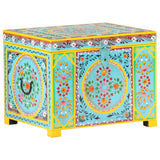 Opbergbox Handgeschilderd 50X40X40 Cm Massief Mangohout