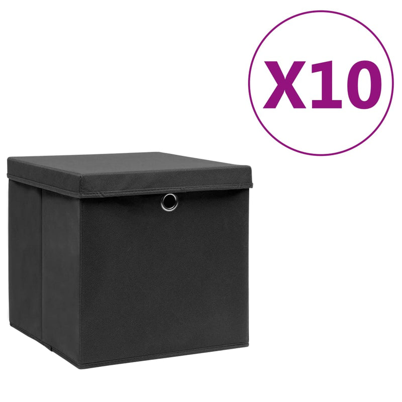 Opbergboxen Met Deksel 28X28X28 Cm Groen