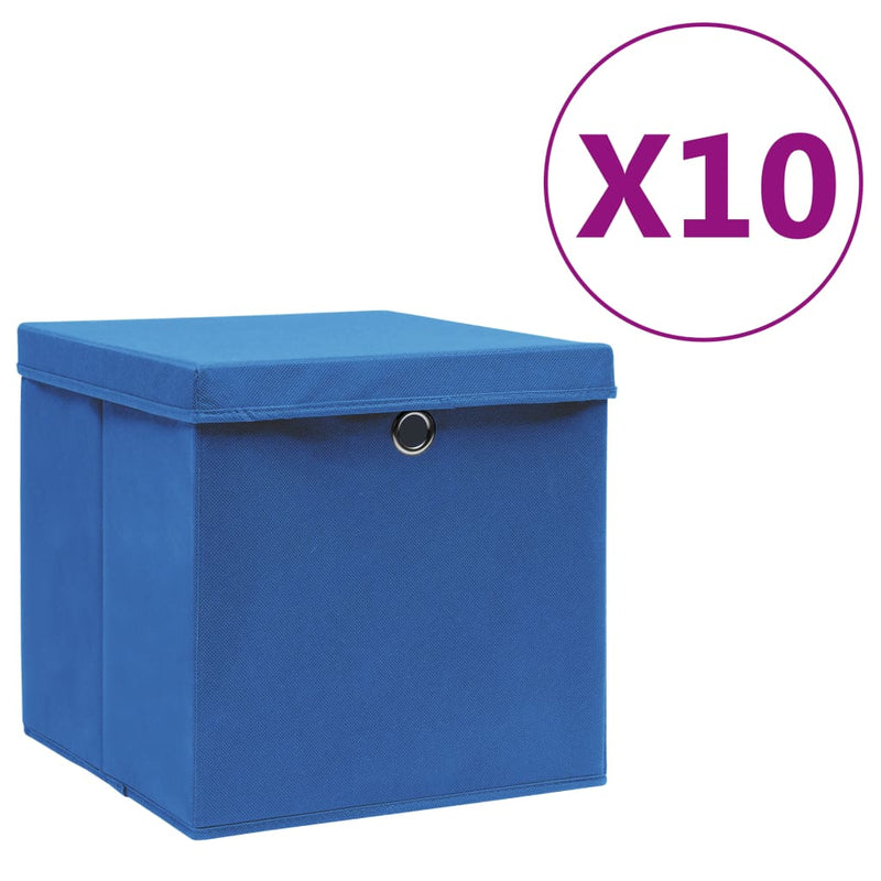 Opbergboxen Met Deksel 28X28X28 Cm Groen