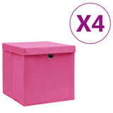 Opbergboxen Met Deksel 28X28X28 Cm Groen