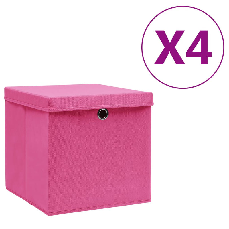 Opbergboxen Met Deksel 28X28X28 Cm Groen