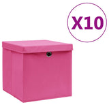 Opbergboxen Met Deksel 28X28X28 Cm Groen