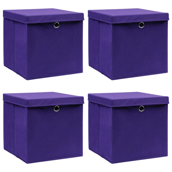 Opbergboxen Met Deksel 28X28X28 Cm Groen