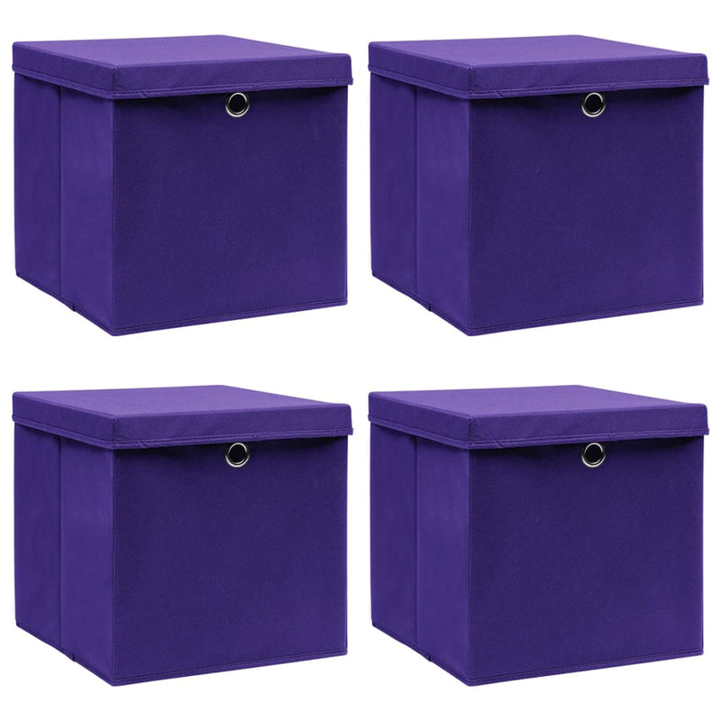 Opbergboxen Met Deksel 28X28X28 Cm Groen