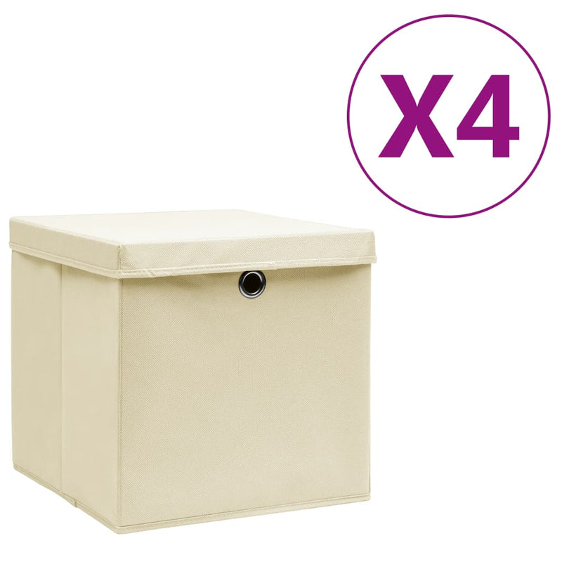 Opbergboxen Met Deksel 28X28X28 Cm Groen