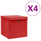 Opbergboxen Met Deksel 28X28X28 Cm Groen