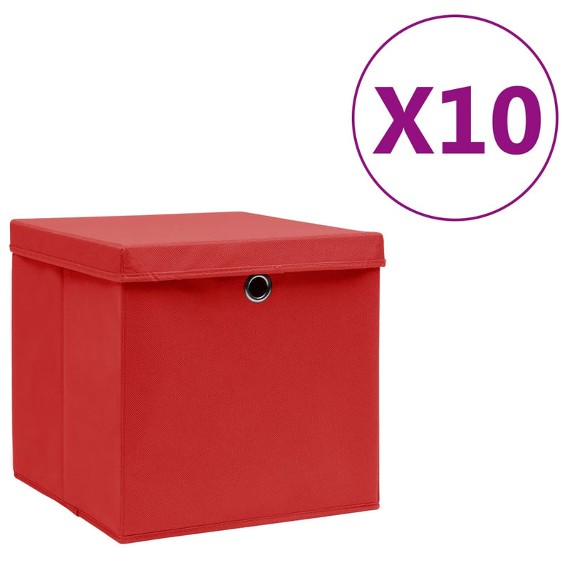 Opbergboxen Met Deksel 28X28X28 Cm Groen