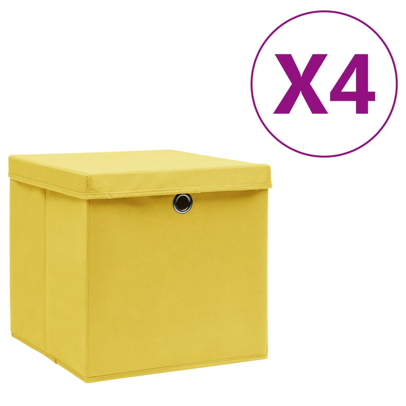 Opbergboxen Met Deksel 28X28X28 Cm Groen