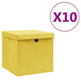Opbergboxen Met Deksel 28X28X28 Cm Groen