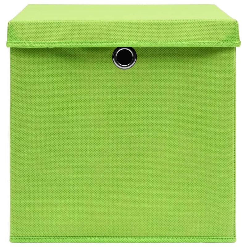 Opbergboxen Met Deksel 28X28X28 Cm Groen