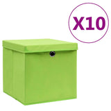 Opbergboxen Met Deksel 28X28X28 Cm Groen