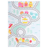 Vloerkleed Met Print Stof Meerkleurig