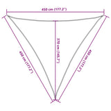 Zonnezeil 160 G/M² 4,5X4,5X4,5 M Hdpe Kleurig Crème