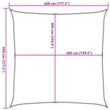 Zonnezeil 160 G/M² 4,5X4,5 M Hdpe Lichtgroen