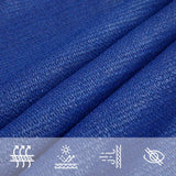 Zonnezeil 160 G/M² 2,5X2,5 M Hdpe Blauw