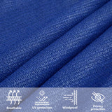 Zonnezeil 160 G/M² 2,5X2,5 M Hdpe Blauw