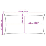 Zonnezeil 160 G/M² 2,5X4,5 M Hdpe Blauw