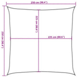 Zonnezeil 160 G/M² 2,5X2,5 M Hdpe Geel