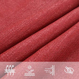 Zonnezeil 160 G/M² 3,6X3,6 M Hdpe Rood
