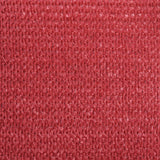 Zonnezeil 160 G/M² 3,6X3,6 M Hdpe Rood