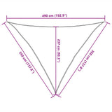 Zonnezeil 160 G/M² 3,5X3,5X4,9 M Hdpe Rood