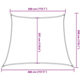 Zonnezeil 160 G/M² 3/4X3 M Hdpe Rood