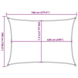 Zonnezeil 160 G/M² Hdpe Bruin