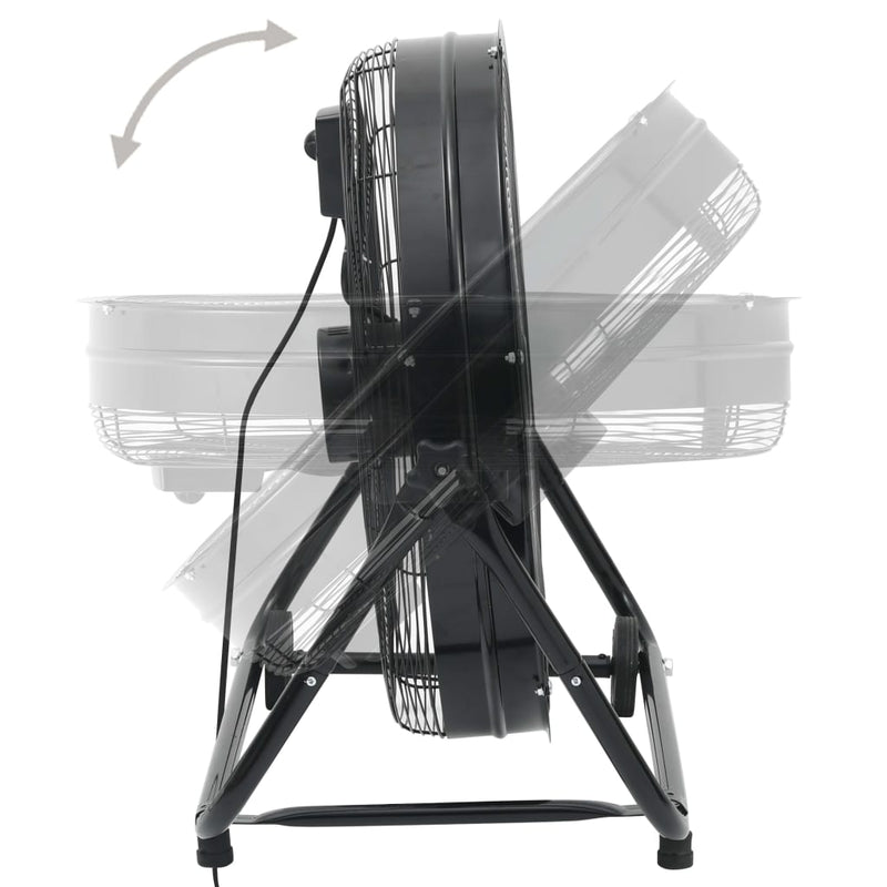 Trommelventilator Industrieel 172,5 W 60 Cm Zwart