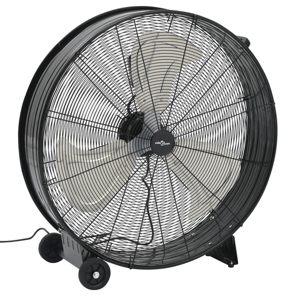 Trommelventilator Industrieel 187,7 W 77 Cm Zwart