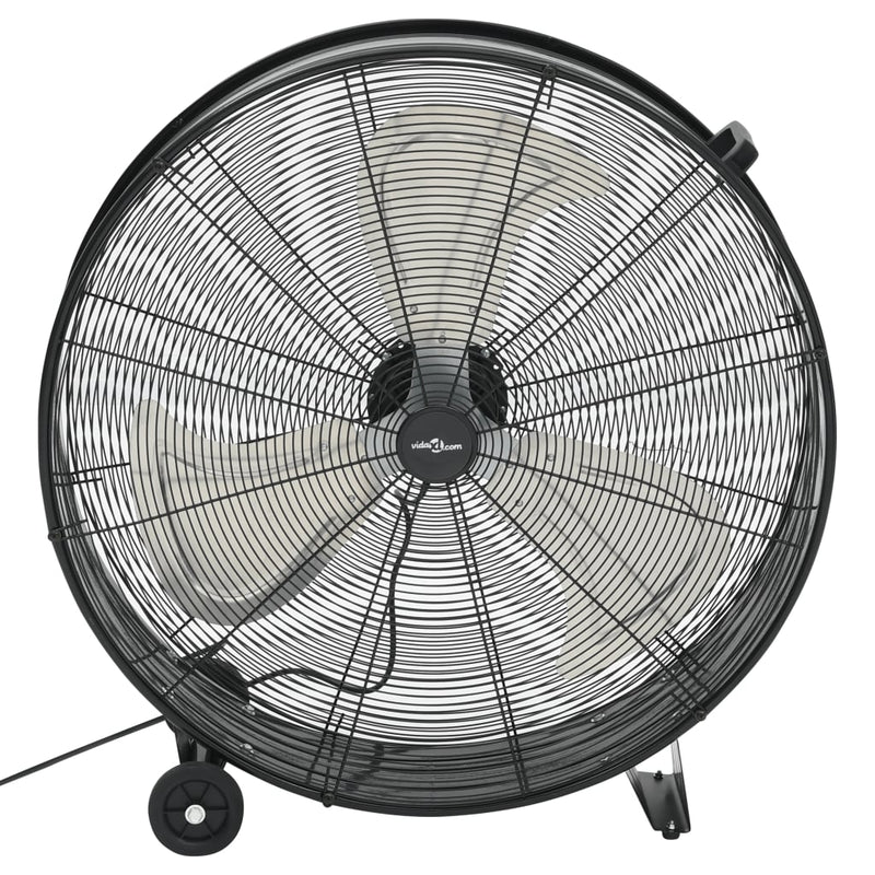 Trommelventilator Industrieel 187,7 W 77 Cm Zwart