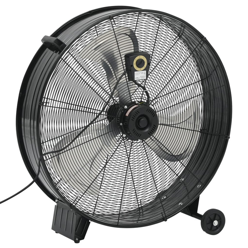 Trommelventilator Industrieel 187,7 W 77 Cm Zwart