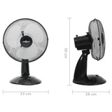 Tafelventilator 3 Snelheden 40 W 30 Cm