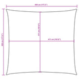 Zonnescherm Vierkant 4,5X4,5 M Oxford Stof Kleurig Antraciet